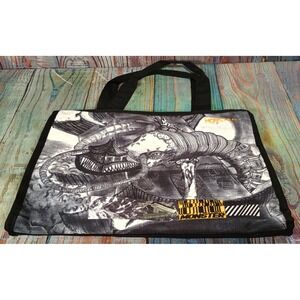 Monster Anime Manga Naoki Urasawa Graphic Tote Bag Black White Zipper Canvas